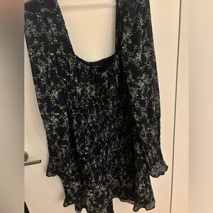 Floral long sleeved dress